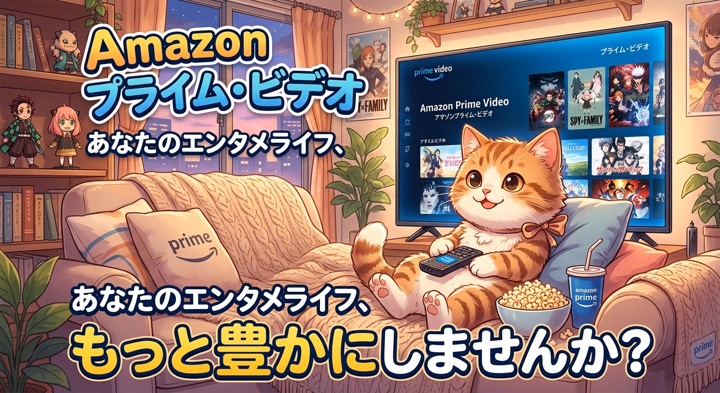 Amazon-プライムビデオ：あなたのエンタメライフ、もっと豊かにしませんか？