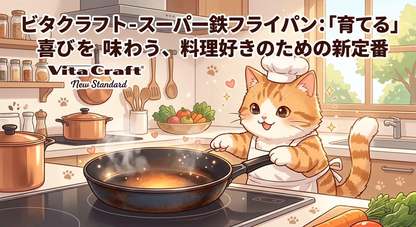 ビタクラフト-スーパー鉄フライパン：「育てる」喜びを味わう、料理好きのための新定番