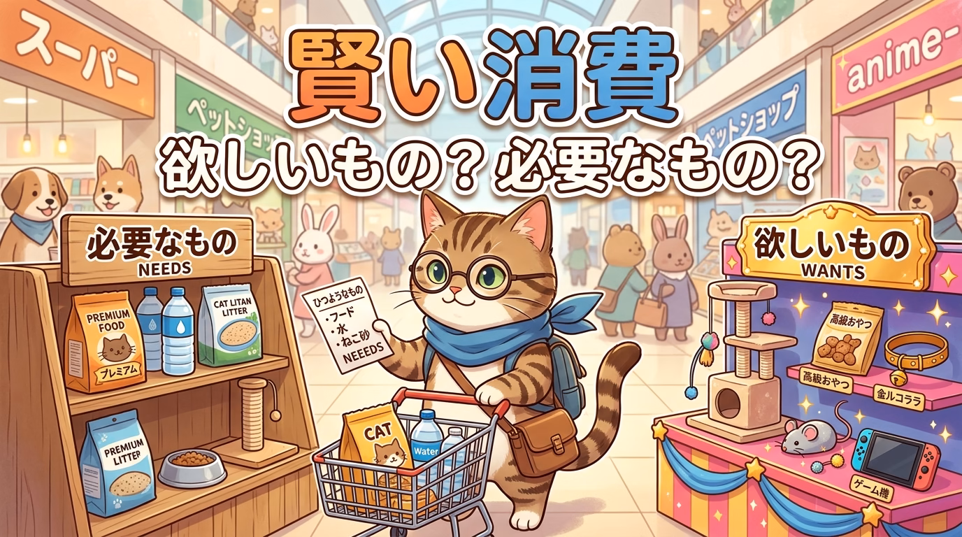 賢い消費：欲しいもの？必要なもの？