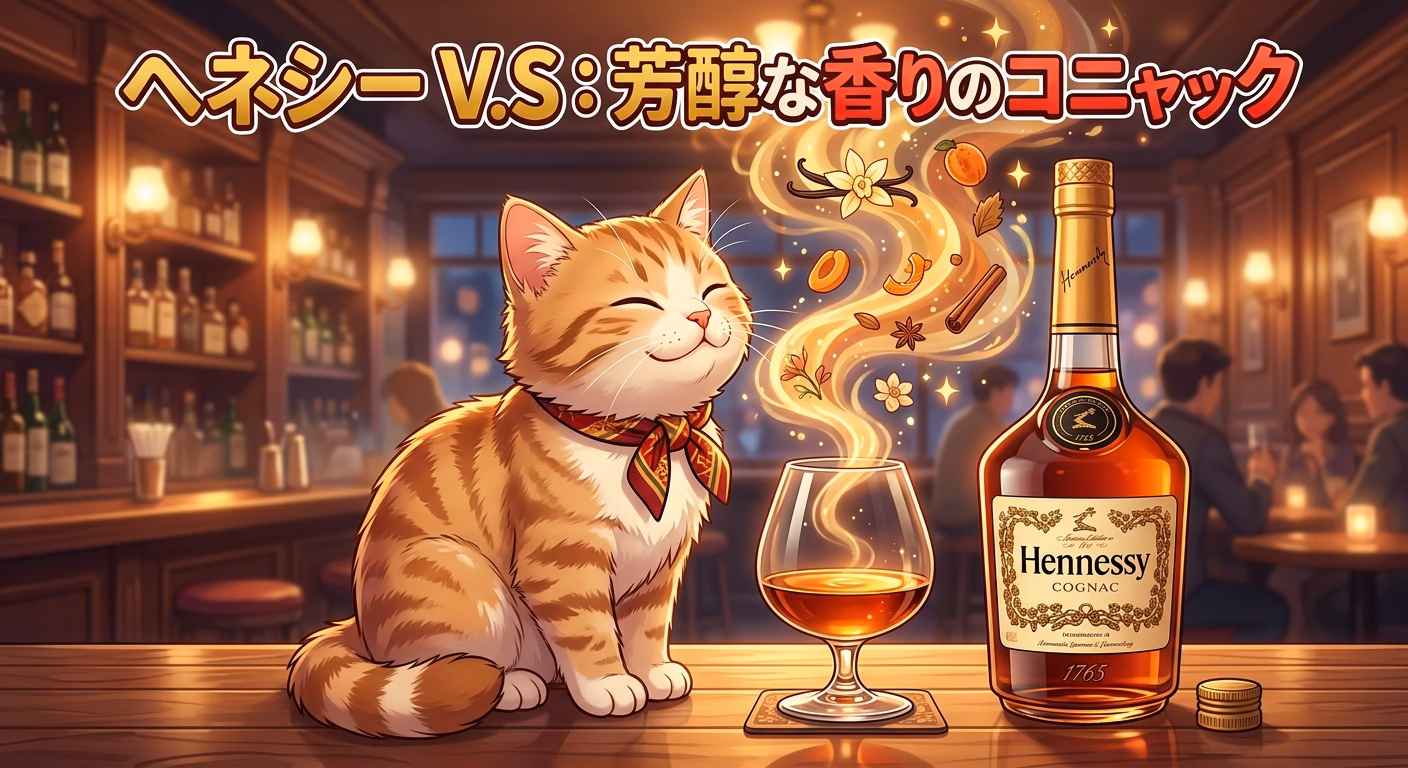 ヘネシー V.S：芳醇な香りのコニャック