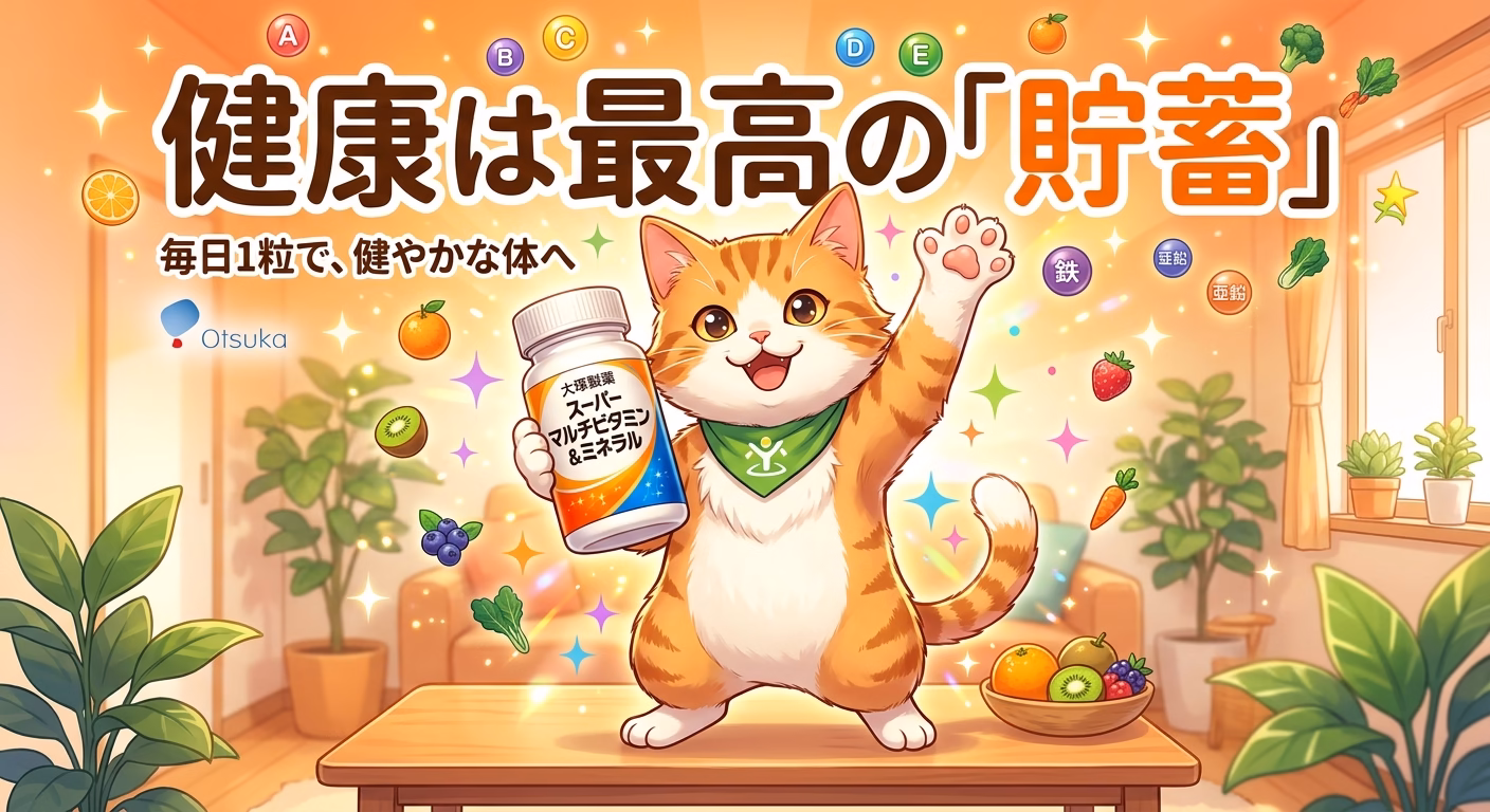 大塚製薬 スーパーマルチビタミン&ミネラル：健康は最高の「貯蓄」