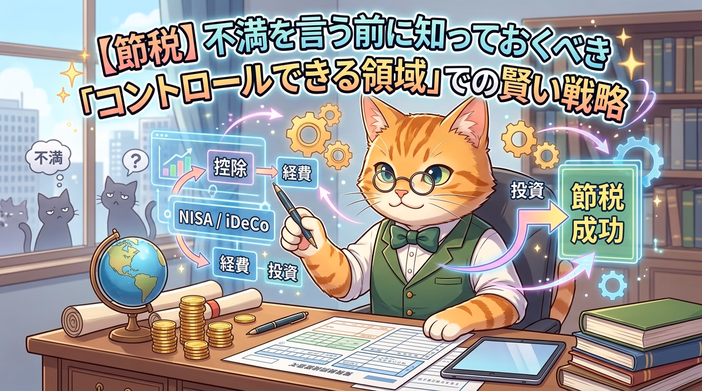 【節税】不満を言う前に知っておくべき「コントロールできる領域」での賢い戦略