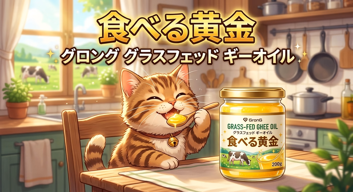​グロング（GronG）グラスフェッド ギーオイル：食べる黄金