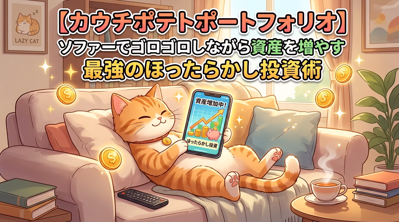 【カウチポテトポートフォリオ】ソファーでゴロゴロしながら資産を増やす最強のほったらかし投資術
