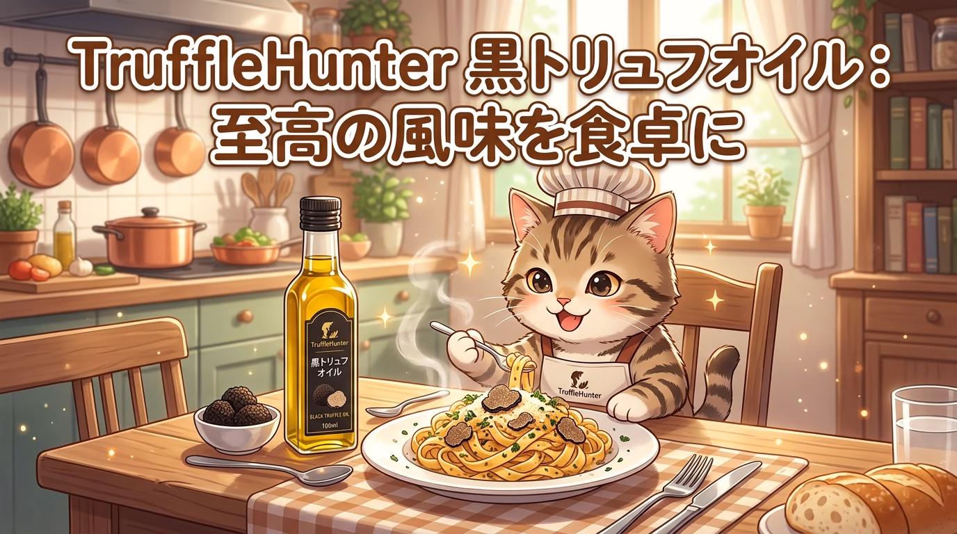 TruffleHunter 黒トリュフオイル：至高の風味を食卓に