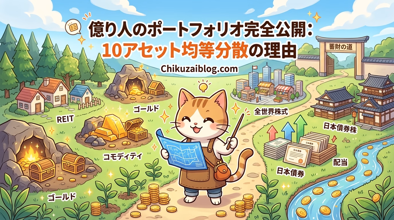 【完全公開】純金融資産1億円超えのポートフォリオとアセットアロケーション思想