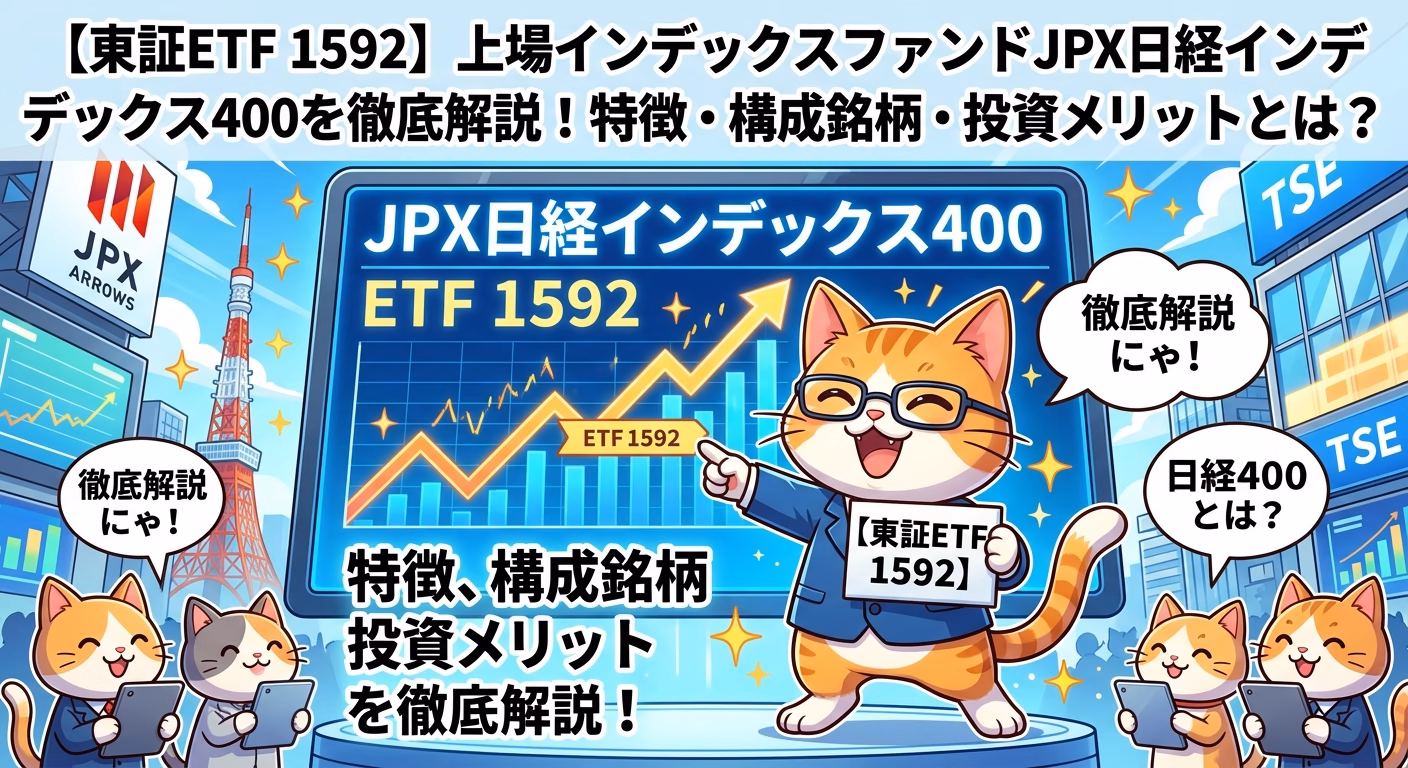 【東証ETF 1592】上場インデックスファンドJPX日経インデックス400を徹底解説！特徴・構成銘柄・投資メリットとは？